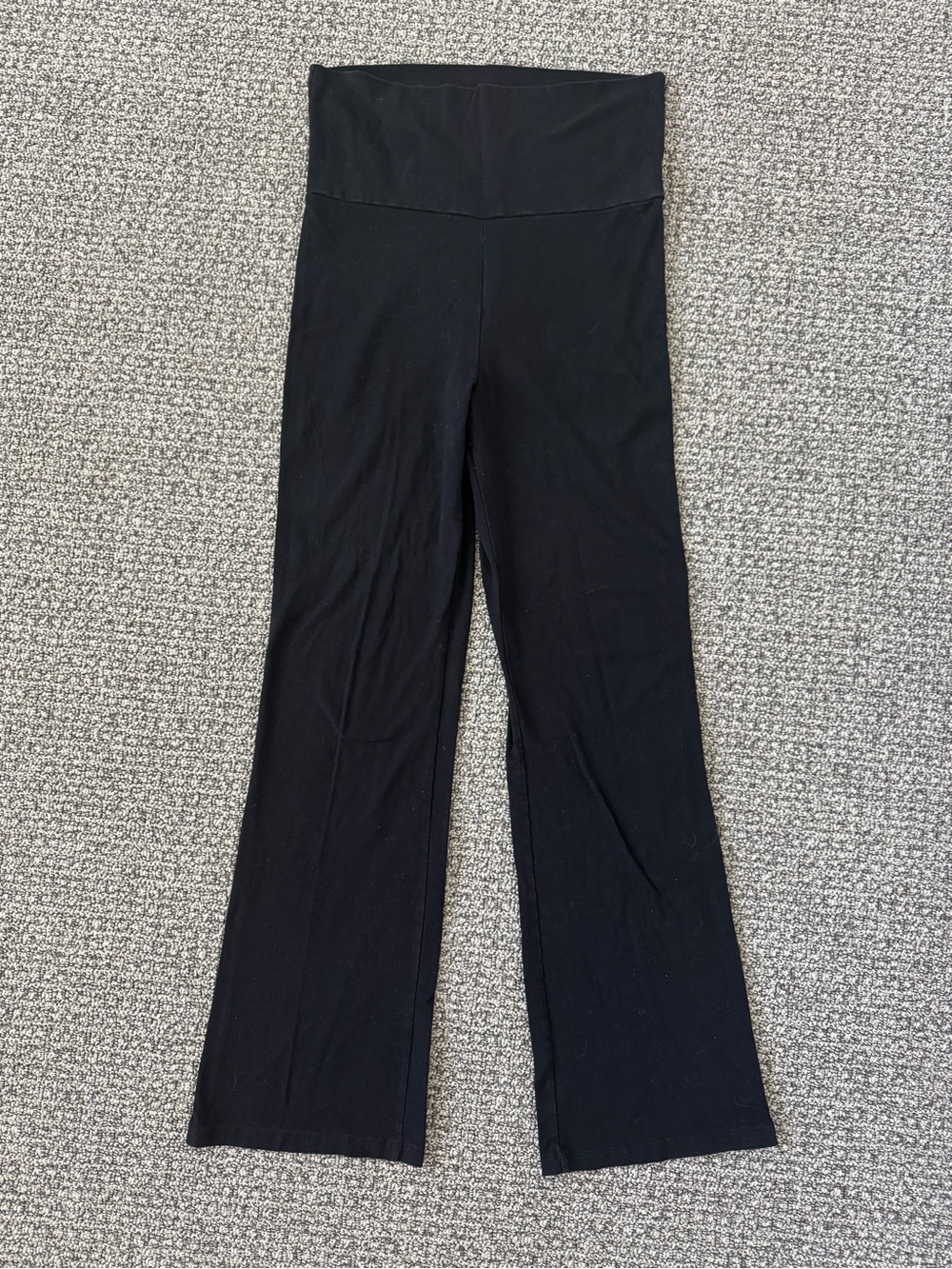 Chatoyant Black (Maternity) Foldover Yoga Pants